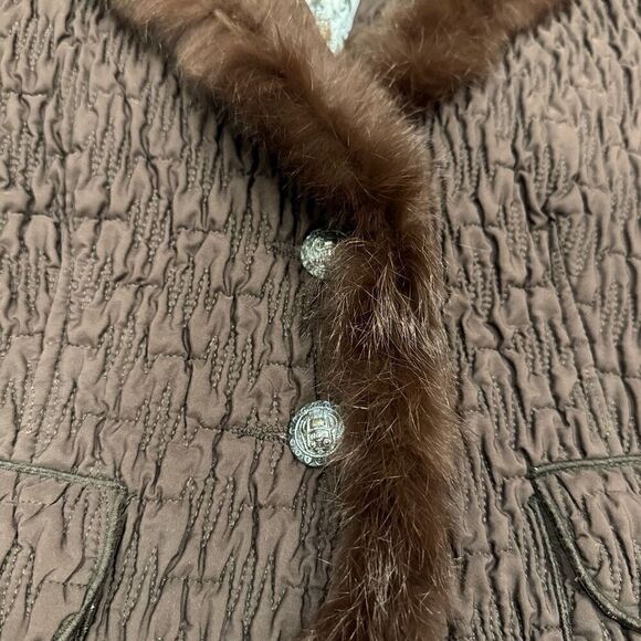 Sandro Ferrone Fur Lined Jacket size 44 (US 8) - Picture 3 of 6